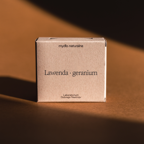 Lawenda · geranium - mydło pod prysznic