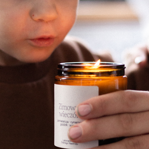 Zimowy wieczór - świeca sojowa 180ml