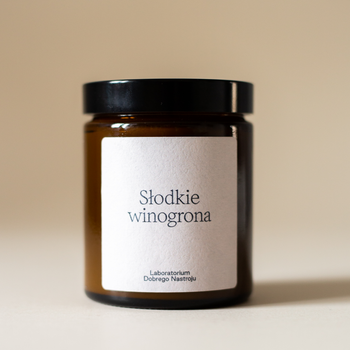 Słodkie winogrona - świeca sojowa 180ml