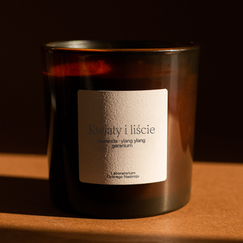 Flowers and leaves - soy candle 400ml