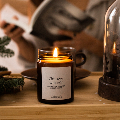Zimowy wieczór - świeca sojowa 180ml