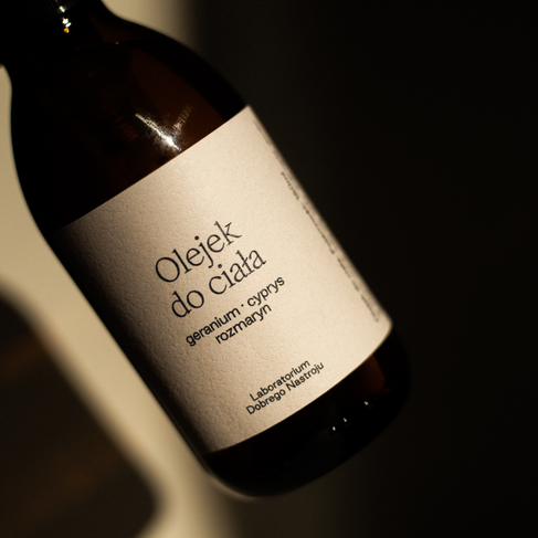 Olejek do ciała - geranium · cyprys · rozmaryn
