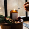 Christmas note, mulled wine - soy candle 180ml