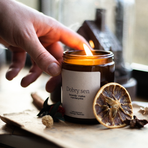 Dobry sen - świeca sojowa 180ml