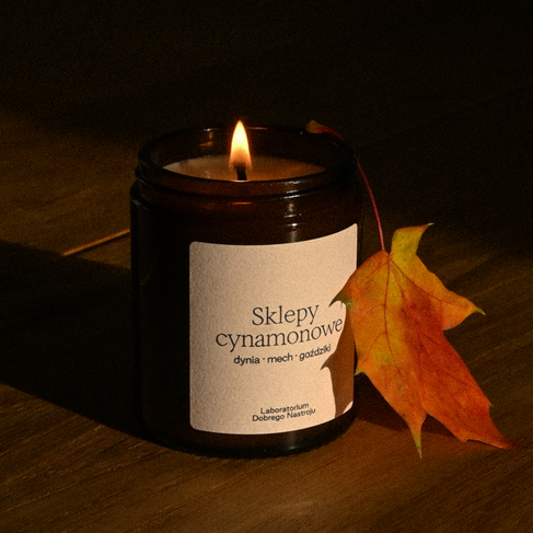 Sklepy cynamonowe - świeca sojowa 180ml