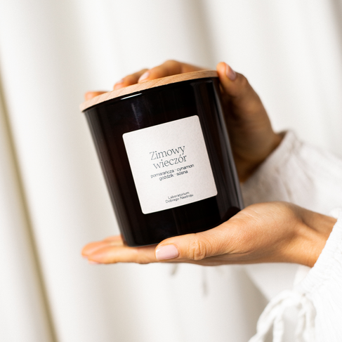 Zimowy wieczór - świeca sojowa 400ml