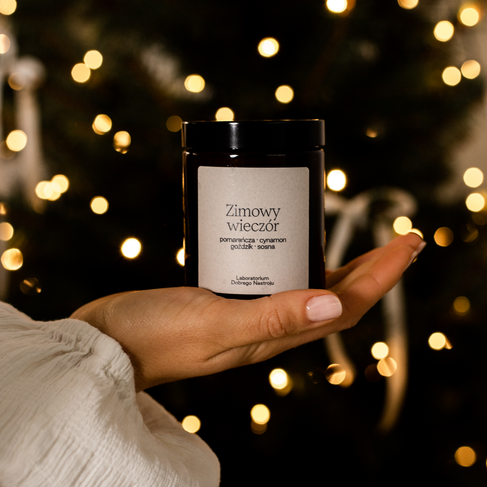 Zimowy wieczór - świeca sojowa 180ml