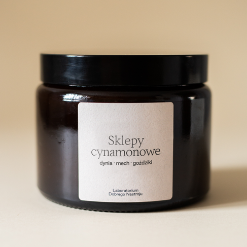 Sklepy cynamonowe - świeca sojowa 500ml