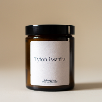 Tytoń i wanilia - świeca sojowa 180ml