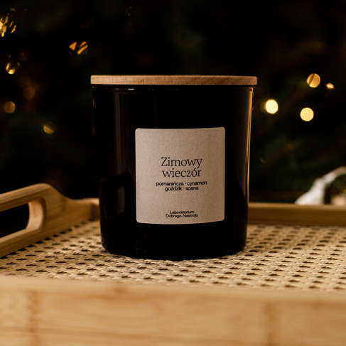 Zimowy wieczór - świeca sojowa 400ml