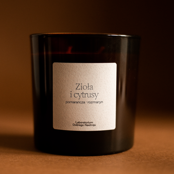 Zioła i cytrusy - świeca sojowa 400ml