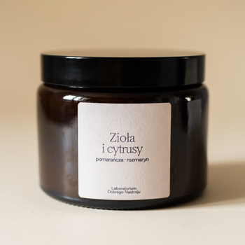 Zioła i cytrusy - świeca sojowa 500ml