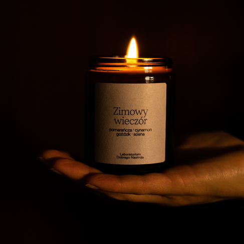 Zimowy wieczór - świeca sojowa 180ml