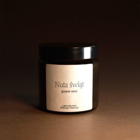 Nuta świąt, grzane wino - świeca sojowa 120ml