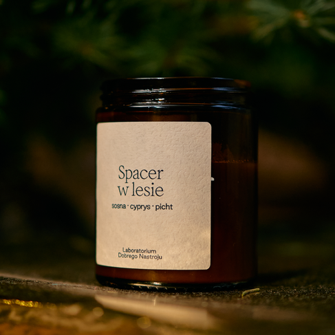 Spacer w lesie - świeca sojowa 180ml