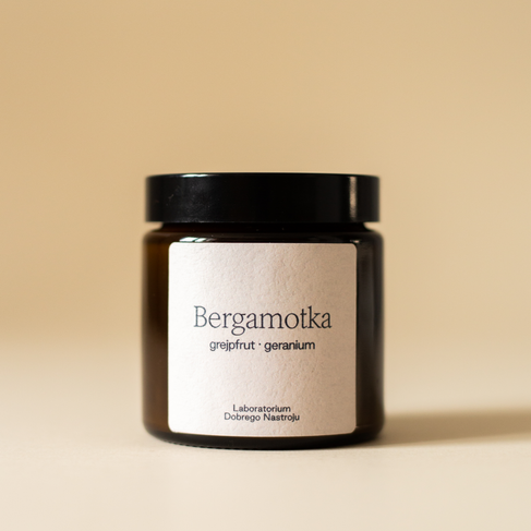 Bergamotka - świeca sojowa 120ml