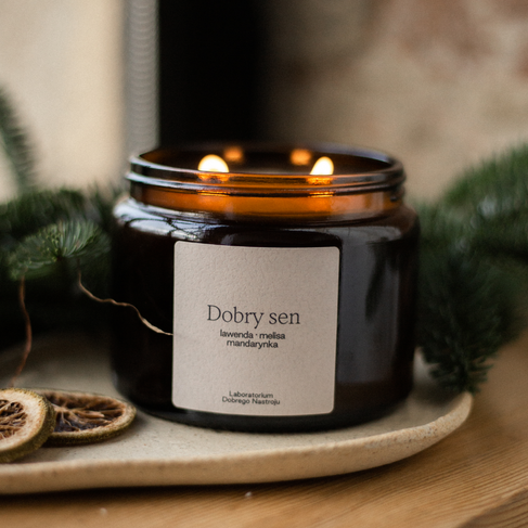 Dobry sen - świeca sojowa 500ml