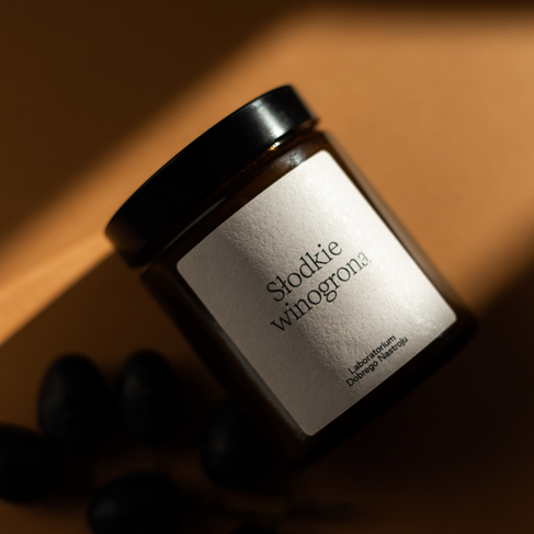 Słodkie winogrona - świeca sojowa 180ml