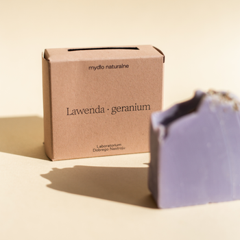 Lawenda · geranium - mydło pod prysznic